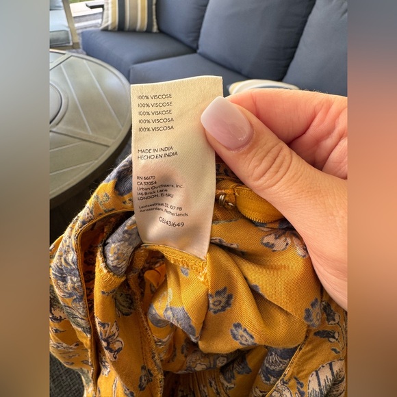 NWT Free People In the Mood for Love Floral Print Jumpsuit-Golden Combo - Picture 12 of 15